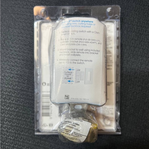 Lutron Caseta Claro Smart Switch - White DVRF-5NS-WH-R - Picture 2 of 5